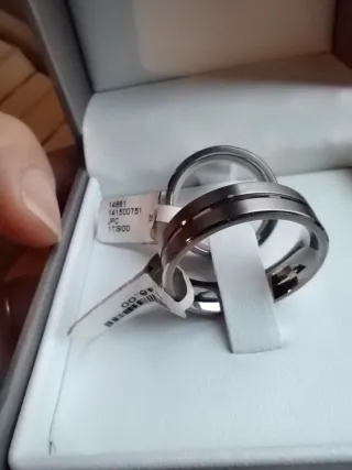 Fedi in titanio - Coppia