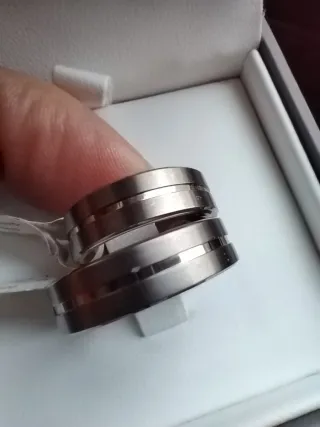 Fedi in titanio - Coppia