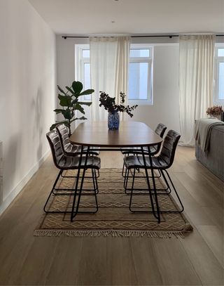 Alfombra Zara Home Beige y Marrón