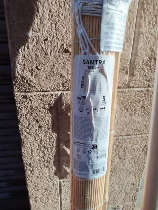 Cortina bambú IKEA Santra 150x180cm sin estrenar