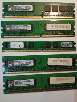 Lote pack 32 módulos de memoria RAM antiguas