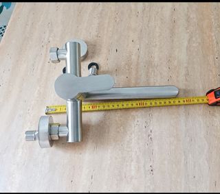 Grifo de pared cocina fregadero nuevo plateado