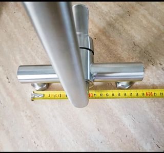 Grifo de pared cocina fregadero nuevo plateado