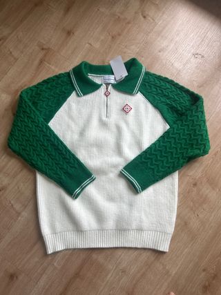 Sudadera Casablanca Verde y Blanca