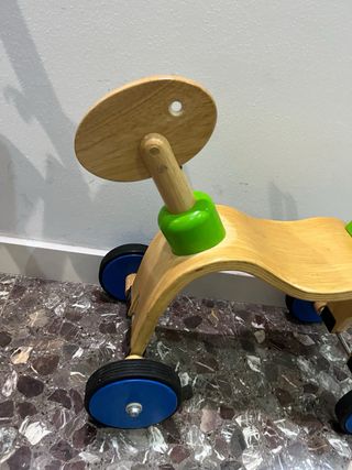 Correpasillos madera bicicleta infantil