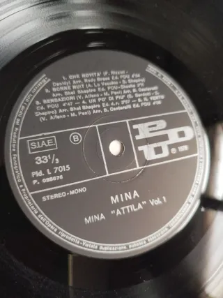 Doppio Vinile Attila Mina anno 1979