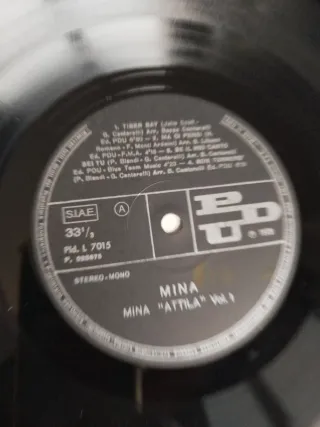 Doppio Vinile Attila Mina anno 1979
