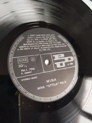 Doppio Vinile Attila Mina anno 1979