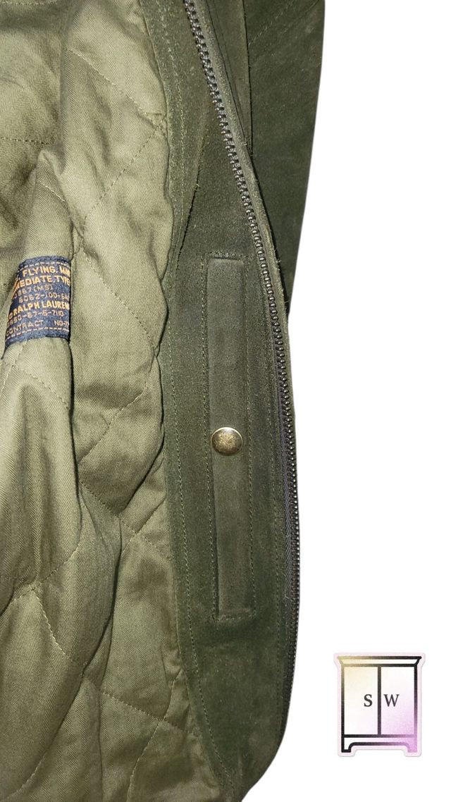 Polo Ralph Lauren Shearling-Collar Suede Bomber