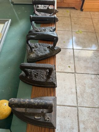 Lote de 5 Planchas de Hierro Antiguas