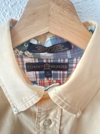 Camisa Manga Corta Tommy Hilfiger Amarilla