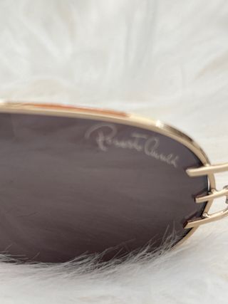 Occhiali da sole Roberto Cavalli oro/marrone