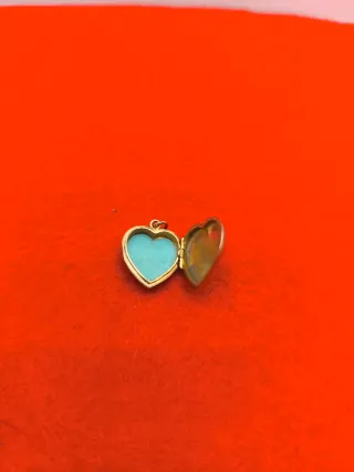 Porta retratos corazón chapado