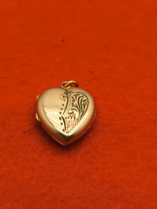 Porta retratos corazón chapado