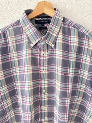 Camisa Tommy Hilfiger Manga Corta Cuadros