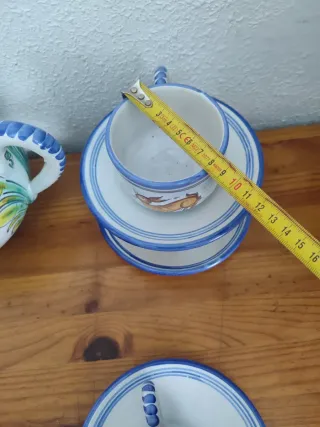 Juego de té , café cerámica artesanal vintage