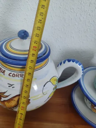 Juego de té , café cerámica artesanal vintage