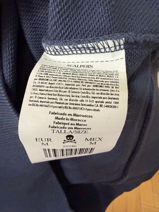 Sudadera Scalpers Azul Marino Talla M