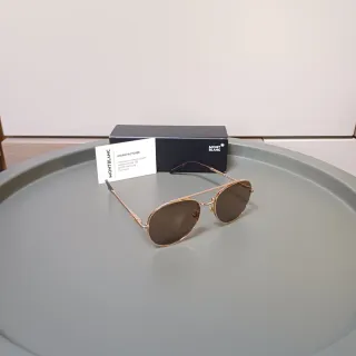 Occhiali Montblanc Aviator Brown/Gold