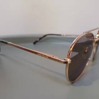 Occhiali Montblanc Aviator Brown/Gold