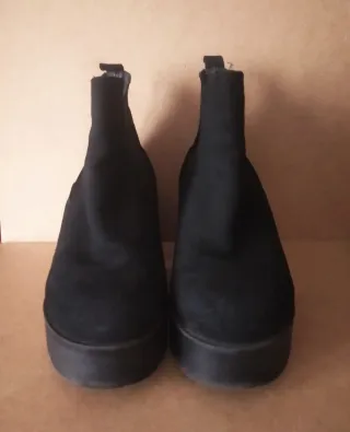 Botines Plataforma Negros Talla 39