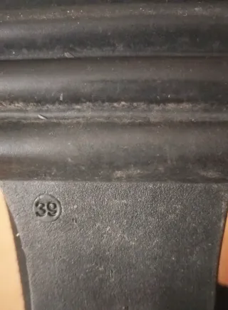 Botines Plataforma Negros Talla 39