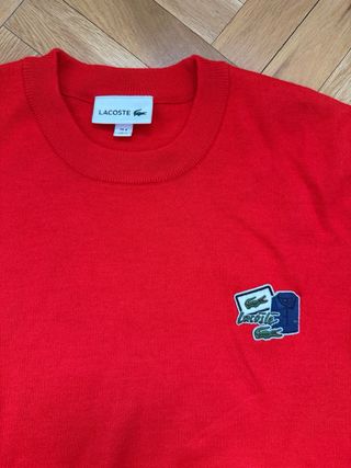 Jersey Lacoste Rojo Talla M Edición Especial