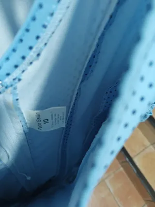 Traje Bata Flamenca Azul talla 10