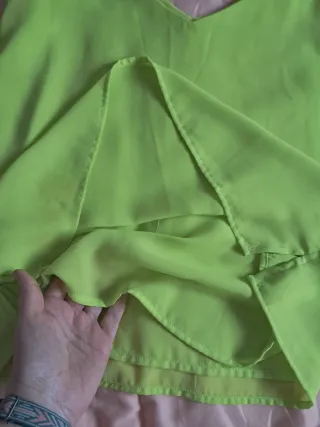 Blusa verde limón ONLY