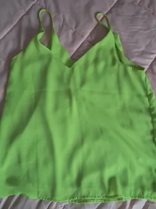 Blusa verde limón ONLY