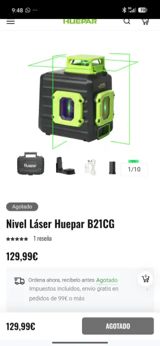 Nivel Láser Huepar B21CG