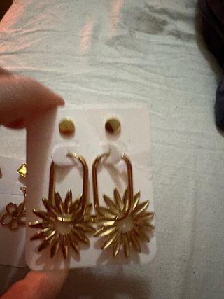 Set orecchini primavera color oro