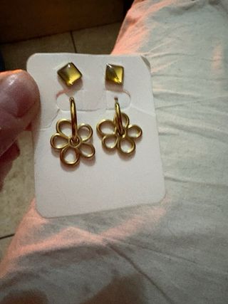 Set orecchini primavera color oro