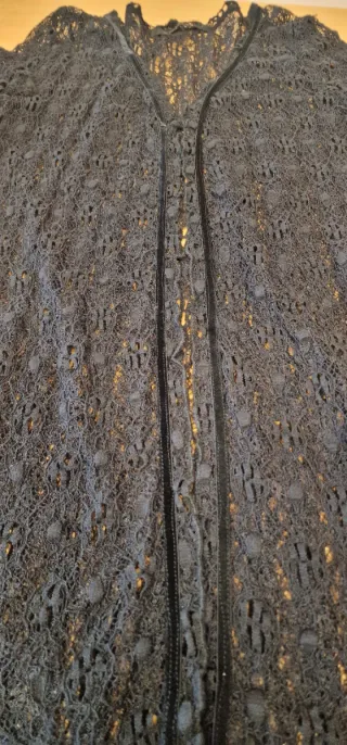 Chaqueta de encaje negra