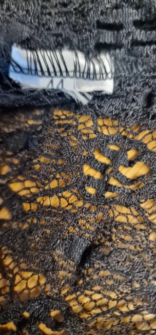 Chaqueta de encaje negra