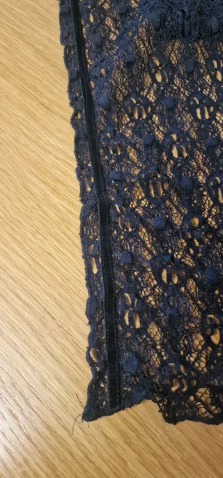 Chaqueta de encaje negra