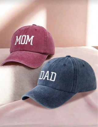Set 2 Gorras Béisbol Mom y Dad