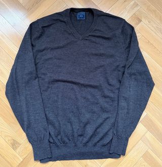 Jersey Scalpers V-neck Marrón Oscuro Talla L