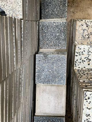 Baldosas Terrazo 40x40 Lote 130 unid