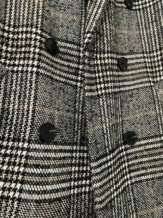 Abrigo de paño a cuadros