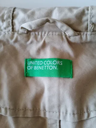 Parka Benetton Talla T.XS Beige