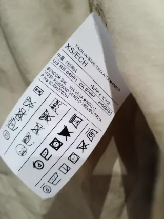 Parka Benetton Talla T.XS Beige