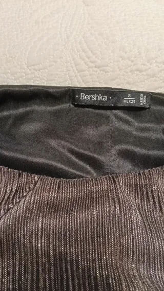 Vestido plateado oscuro tirantes