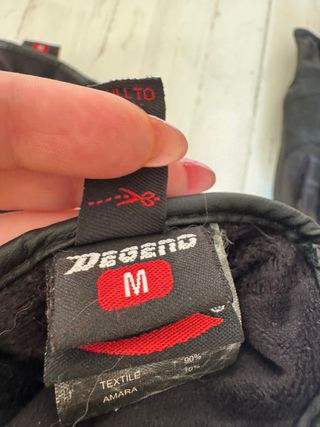 Guantes Moto Invierno Mujer Negro Rosa