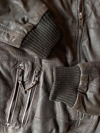 Chaqueta aviador XDYE marrón hombre. Talla S.