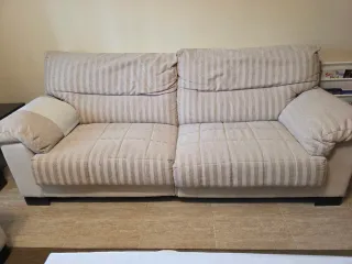 Conjunto sofás 2 y 3 plazas beige