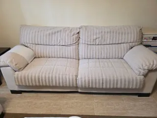 Conjunto sofás 2 y 3 plazas beige