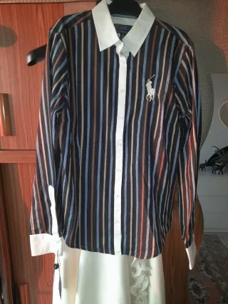 Camisa Polo Ralph Lauren Talla M Rayas