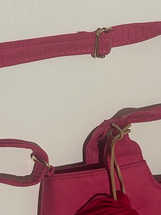 Bolso artesanal Angelozano fucsia- Nuevo