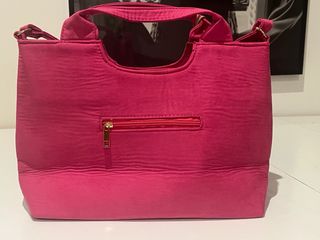 Bolso artesanal Angelozano fucsia- Nuevo